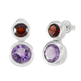 Renata Toi et Moi Stud Earrings with Gemstones